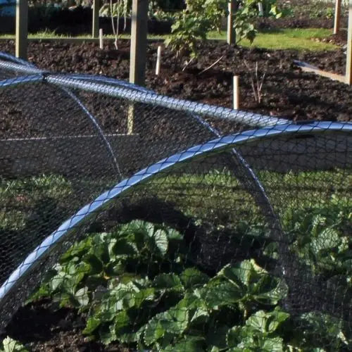 Low Portable Small Aluminium Cloche / Tunnel Kit - Various Lengths and Netting - Chestnut Mill