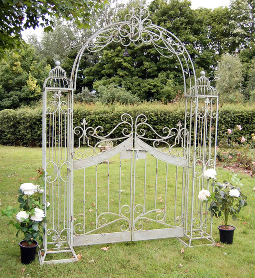 VINTAGE ARCH - With GATES - Antique green - Chestnut Mill