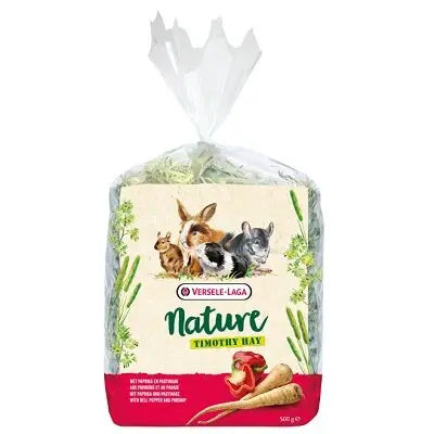 Versele-Laga Nature Timothy Hay Pepper & Parsnip -  4x 500g - Chestnut Mill