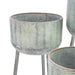 WAVE PLANTER WITH LEGS - SET OF 3 - ANTQ GREEN Ascalon