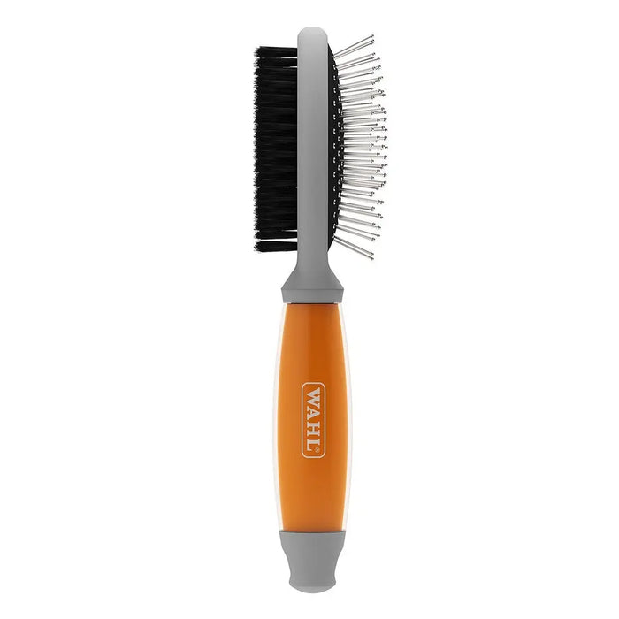 Wahl Double Sided Brush with Orange Gel Handle - Chestnut Mill