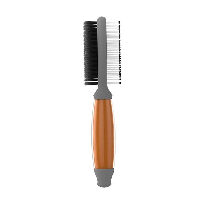 Wahl Double Sided Soft Brush with Orange Gel Handle - Chestnut Mill