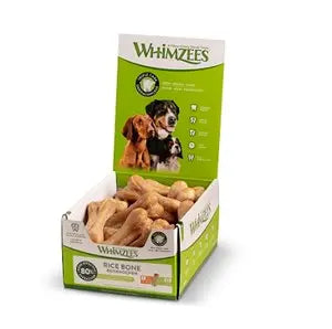 Whimzees Rice Bone - Various Pack Sizes - SEPTEMBER SPECIAL OFFER - 11% OFF - Chestnut Mill