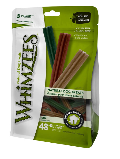 Whimzees Stix Extra Small 56PKx6 - Chestnut Mill