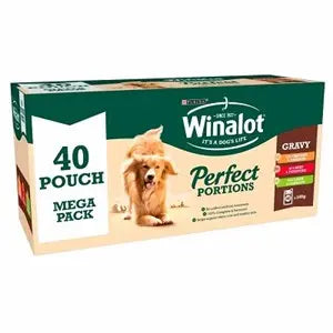 Winalot Perfect Portions Dog Food in Gravy Mega pack (40x100g) - SEPTEMBER SPECIAL OFFER - 11% OFF - Chestnut Mill