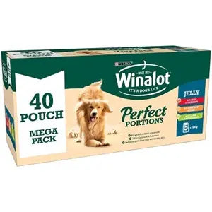 Winalot Perfect Portions Dog Food in Jelly Mega Pack (40x100g) - SEPTEMBER SPECIAL OFFER - 11% OFF - Chestnut Mill