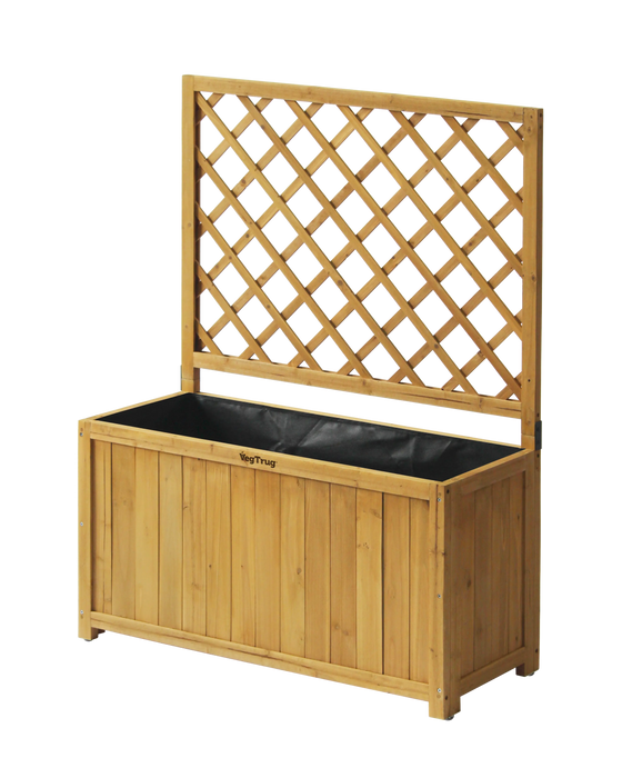 Wooden Trellis Box 90cm - Natural (FSC 100%) - Chestnut Mill