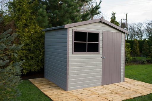 Wroxham Heavy Duty Shed 8' x 6' - Chestnut Mill