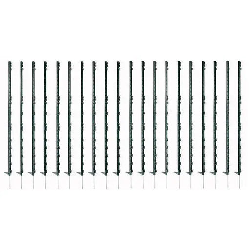 Paddock Essentials 1.4m Multiwire/tape horse post Green - Pack of 10 - Chestnut Mill